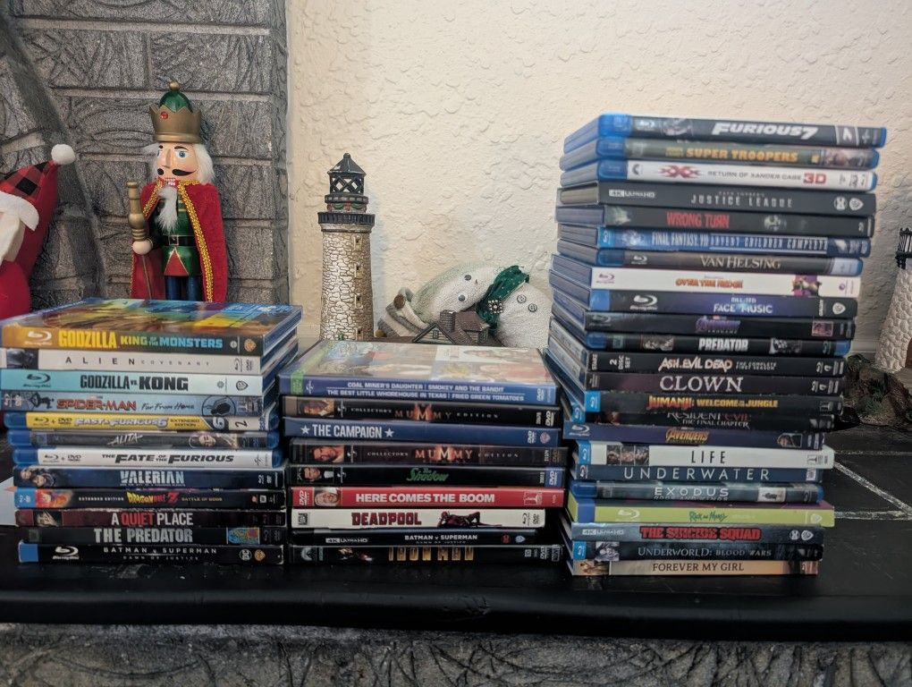 Blue Rays +DVDs