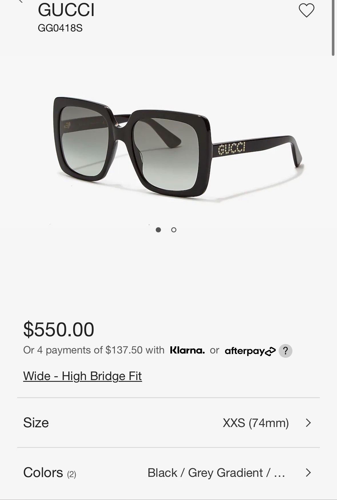 Authentic Gucci Sunglasses