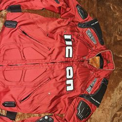 Icon motorcycle jacket size large