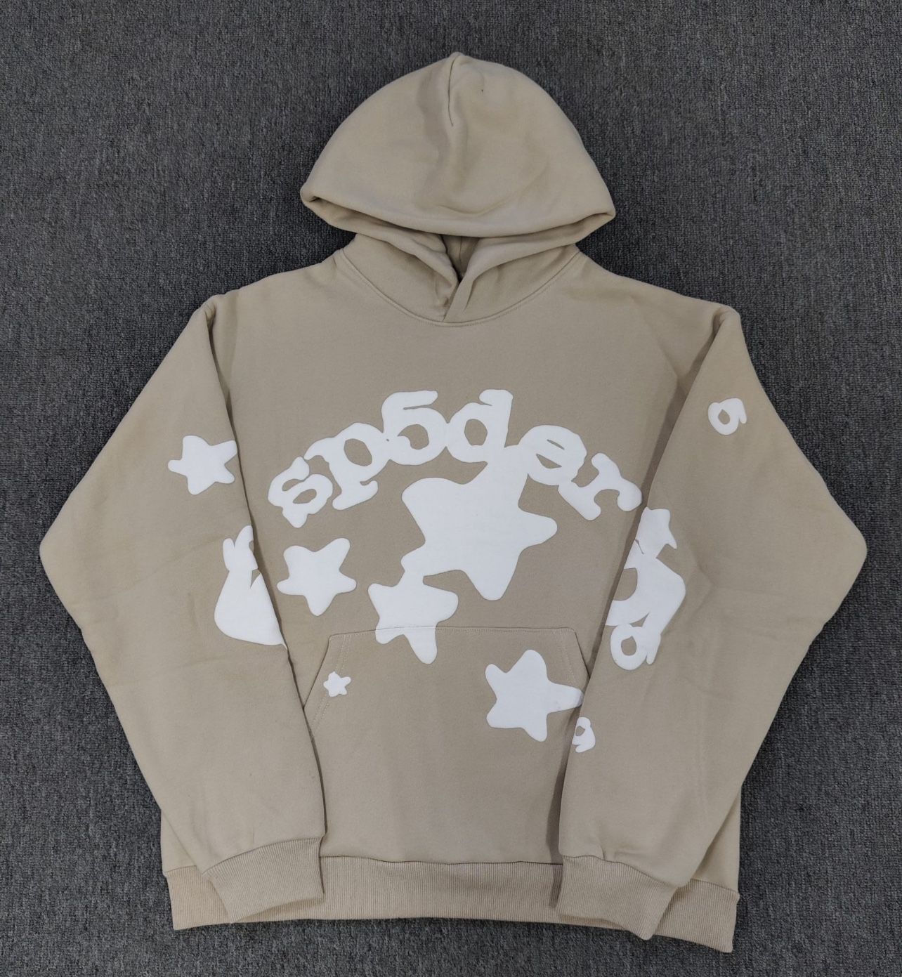 SP5DER Men’s Hoodie Small Tan