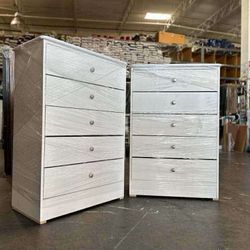 Cw 5 Drawers White