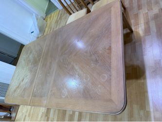 Wooden dining table
