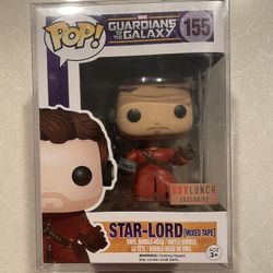 Star-Lord Mixed Tape Funko Pop *MINT* Box Lunch Exclusive Marvel Guardians of the Galaxy 155 with protector GotG Peter Quill 