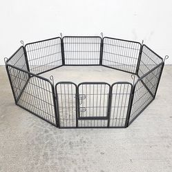 $65 (New in Box) Heavy duty 24” tall x 32” wide x 8-panel pet playpen dog crate kennel exercise cage fence play pen 