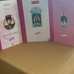 Lot of 3 Collector Barbies - Barbie “Great Eras Collection” - Barbie As “Great Eras” Queens.
