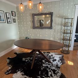 Article Conan 75” Oval Dining Table - Walnut