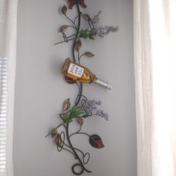 New Wine Rack And Glasses Holder With Wall Wine Rack And Floor Wine Rack.....Moving Sale!!!!