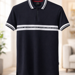 Armani X Quarter-Zip Polo
