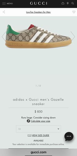 Gucci Adidas x Gucci men's Gazelle sneaker