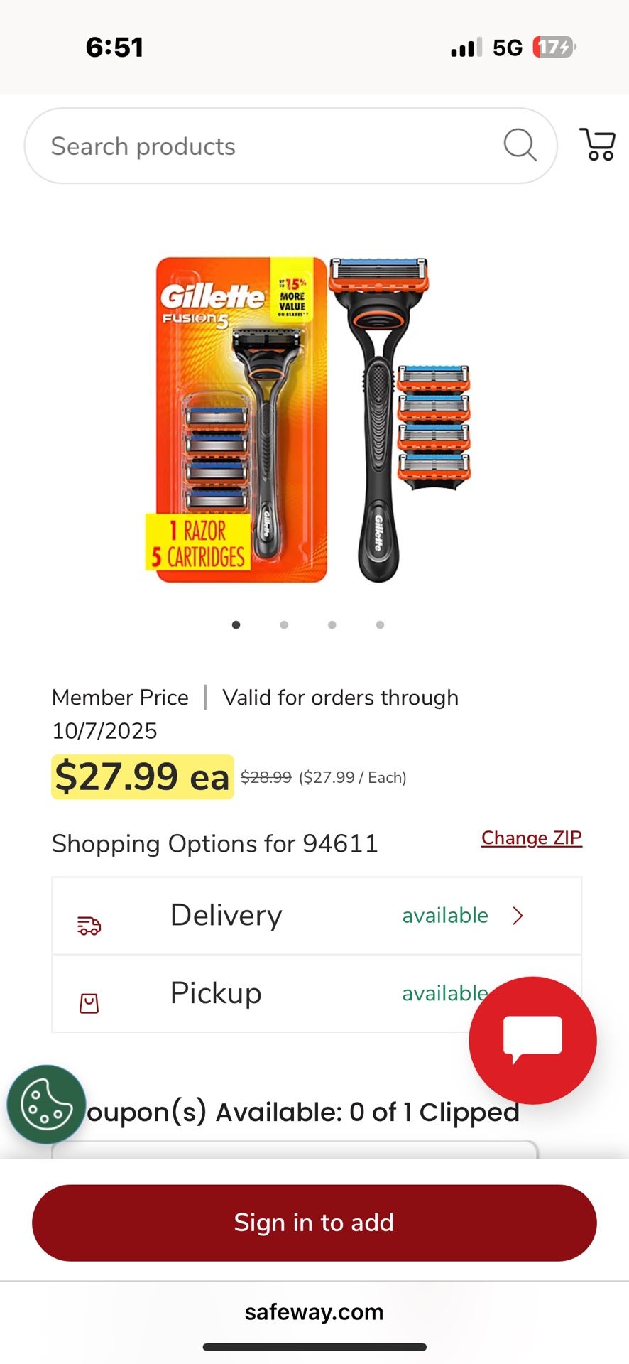Razors Gillette Fusion