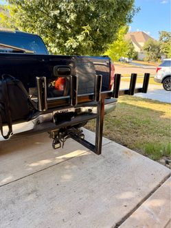 Hitch-Mounted Fishing Rod Holder Rack