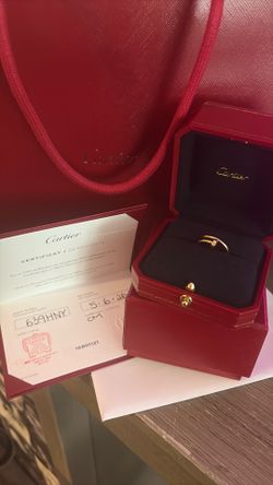 GOLD CARTIER NAIL RING SIZE 7
