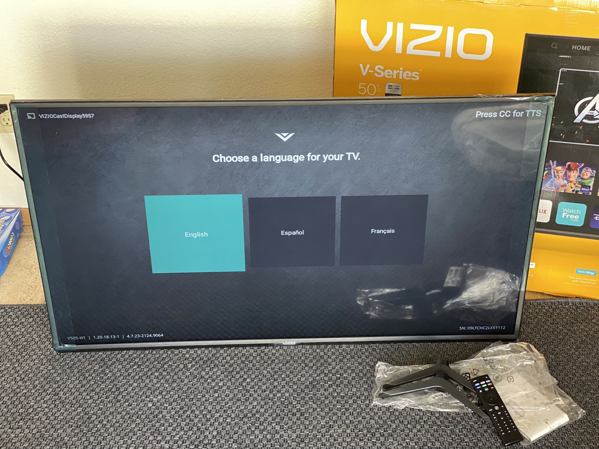 50” VIZIO TV FOR SALE