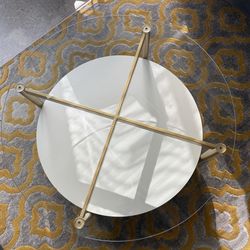 High quality glass top coffee table