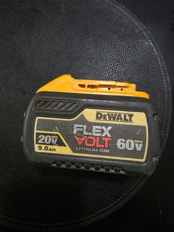 DEWALT FLEX VOLT LITHIUM  60V. 9.0AH  20V