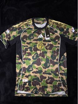 adidas x BAPE ABG Green/Brown camo jersey