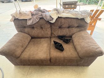 Brown Fabric Couch