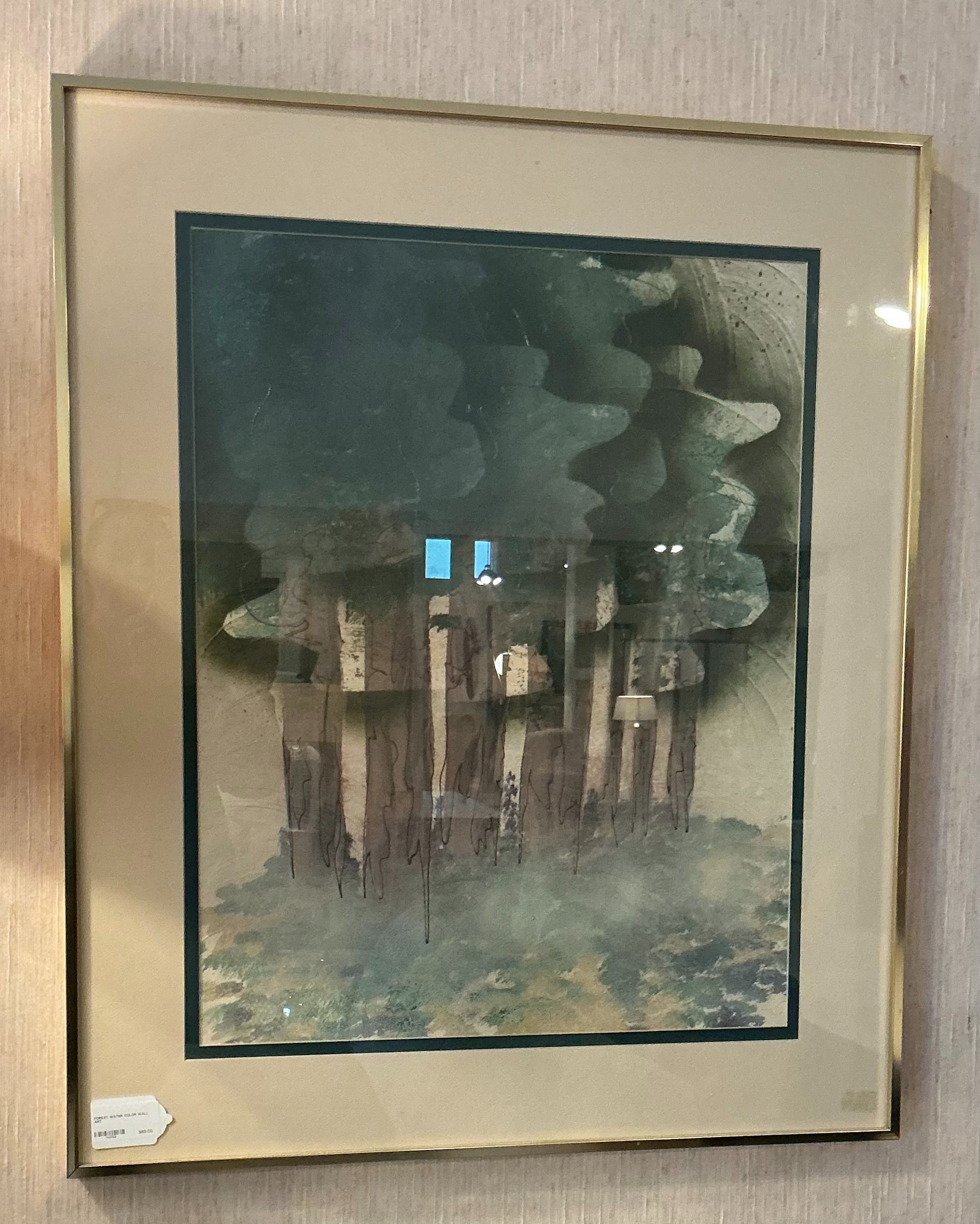 Forest Water Color Wall Art