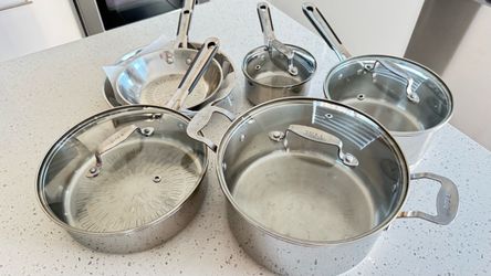 T-FAL STAINLESS STEEL INDUCTION COOKWARE SET FOR SALE