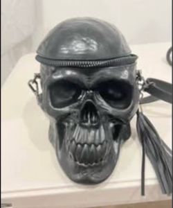 NEW 3D Black Skull Crossbody Purse – Goth Halloween