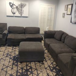 Sectional And Chair $ 200 Or Best Offer 