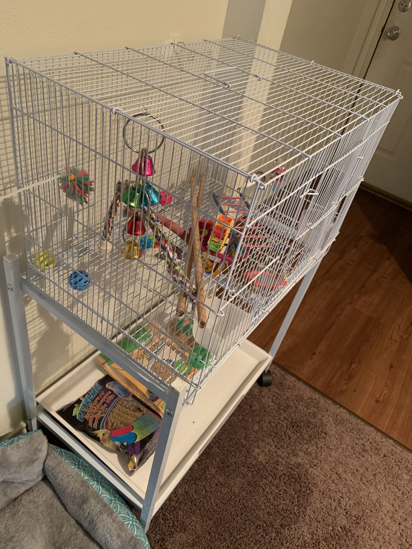 Bird cage/Food/Toys
