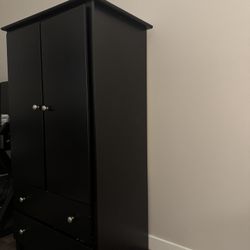 Black wardrobe 
