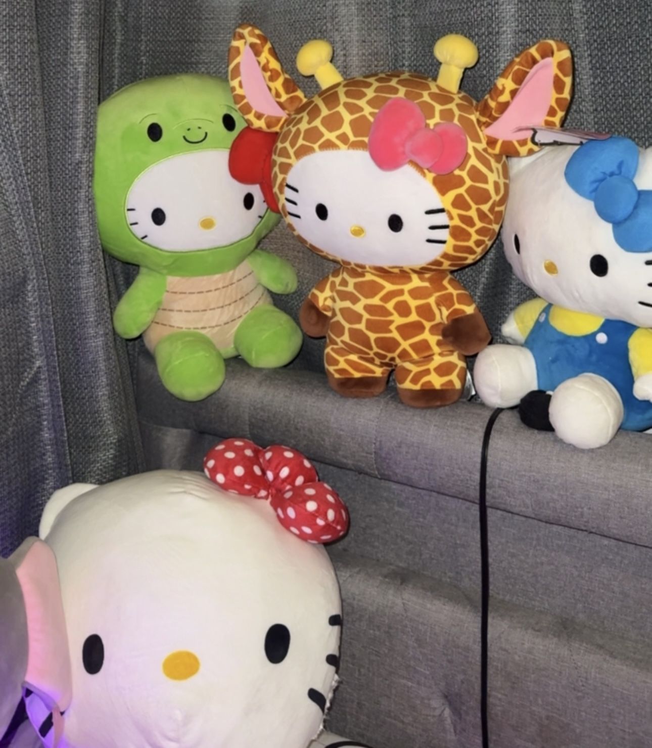 Hello Kitty plushies 