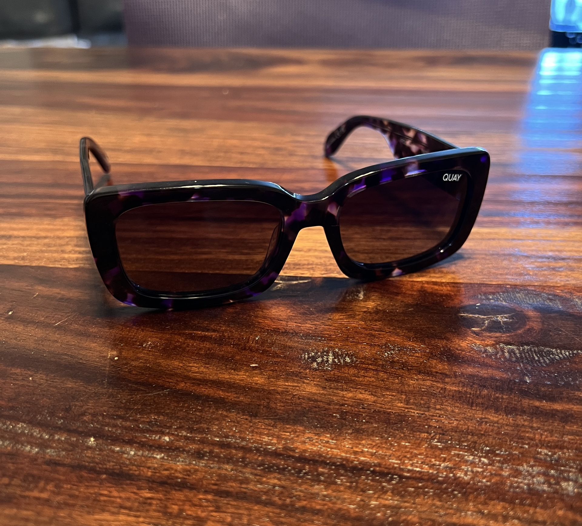 Quay Australia Sunglasses, Yada Yada, Storm Tortoise Frame, Smoke Lens, Polarized 