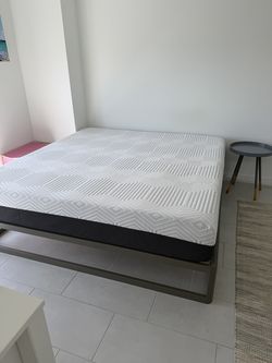 King Bed Frame + Sleepy's Mattress + Nightstand