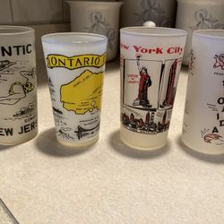 Set of Glasses:  Set of 12 Souvenir Glasses, New, Never used 