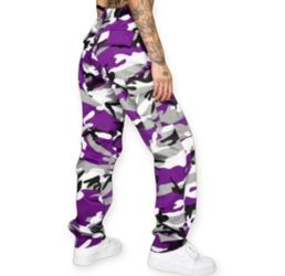 Womens Camo Pants Purple 