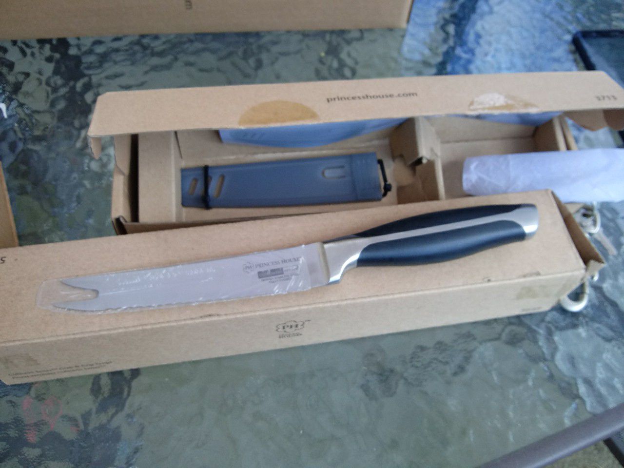 Cuchillo para filetear de 5 serrado princess house nuevo en caja precio firme 40