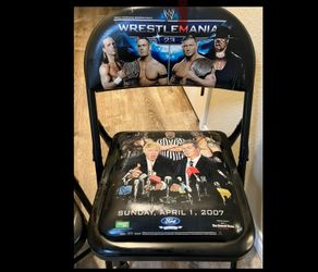 Donald Trump Vince McMahon WrestleMania 23 Chairs - Not UFC… But Still…