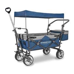 Wonderfold S4 Folding Wagon - Available in Navy, Red, and Purple