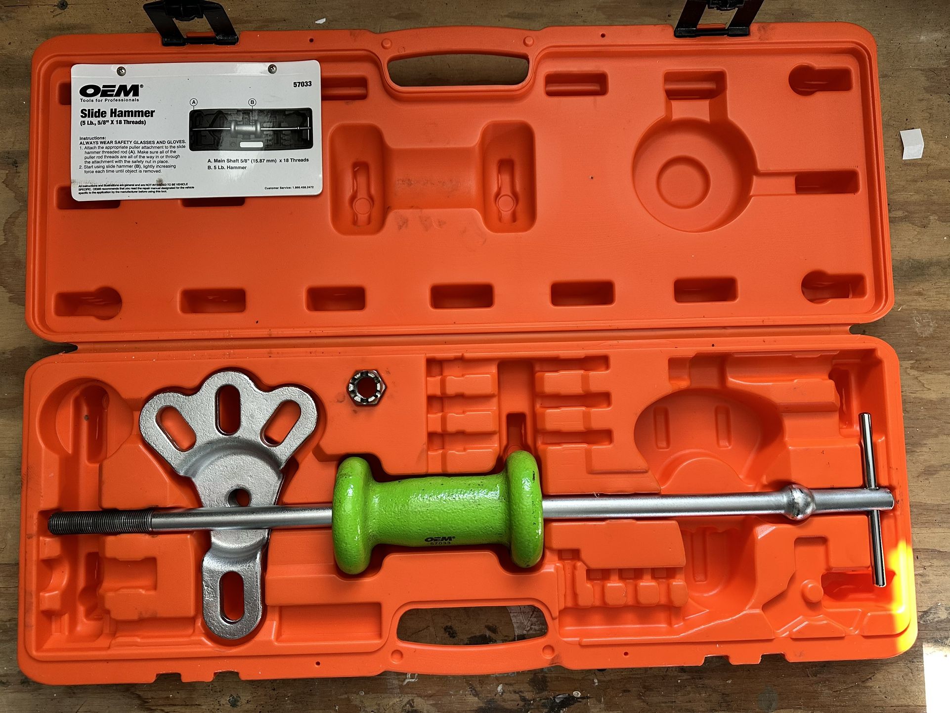 5lb Slide Hammer and Axle Puller