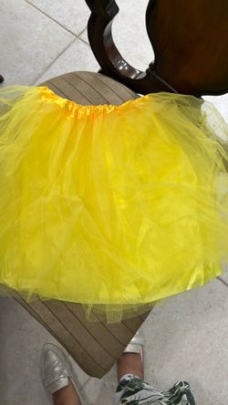 Large girls yellow m&m custome