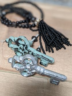 Adorable Antiqued Key Pull  Knobs