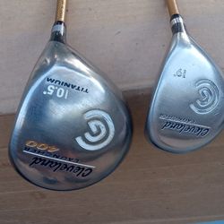 Cleveland Launcher 400 Driver & Cleveland Launcher 19 Fairway Wood RH Golf Clubs