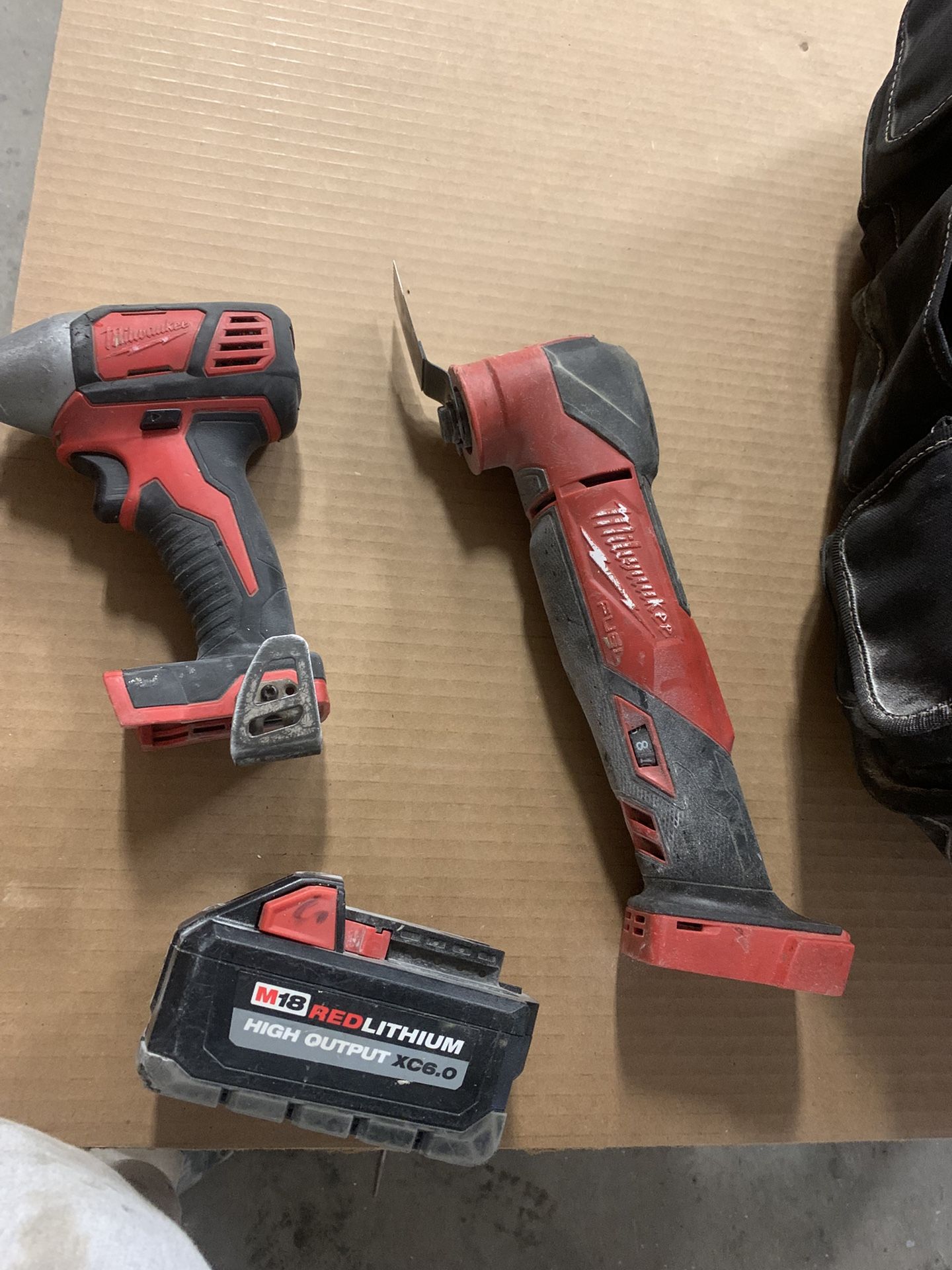 Milwaukee Tools And 6ah Battery