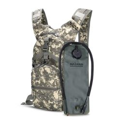 Digital Camo Military Tactical Backpack with 3L TPU Water Bladder