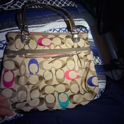 COACH Purse / POPPY EMBELLISHED/ IN GREAT SHAPE