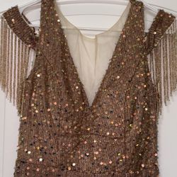 Gold Bedazzled Mermaid Dress