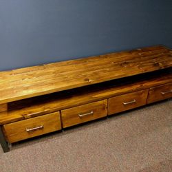 Farmhouse Media Consoles - Custom Built - Metal Frame