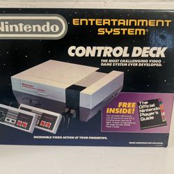 NES-001 Nintendo Control Deck Console no players guide in Open Box CIB