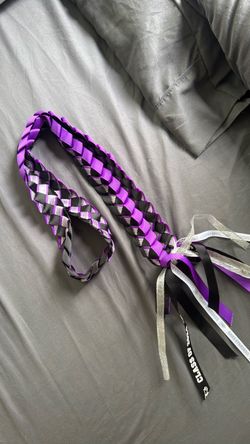 Purple graduation lei