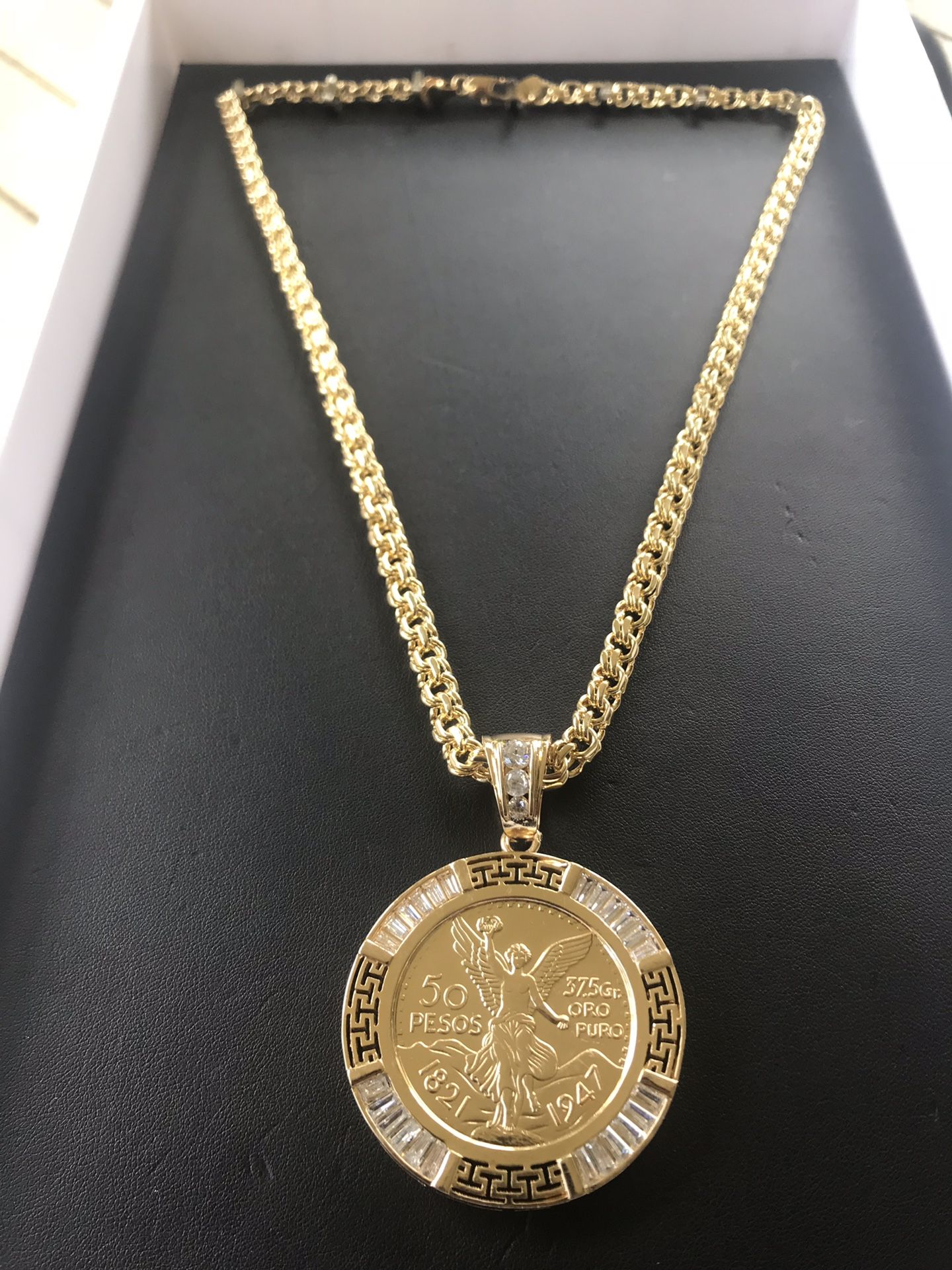 14k Gold filled chino chain with Versace centenario Black Friday deal!