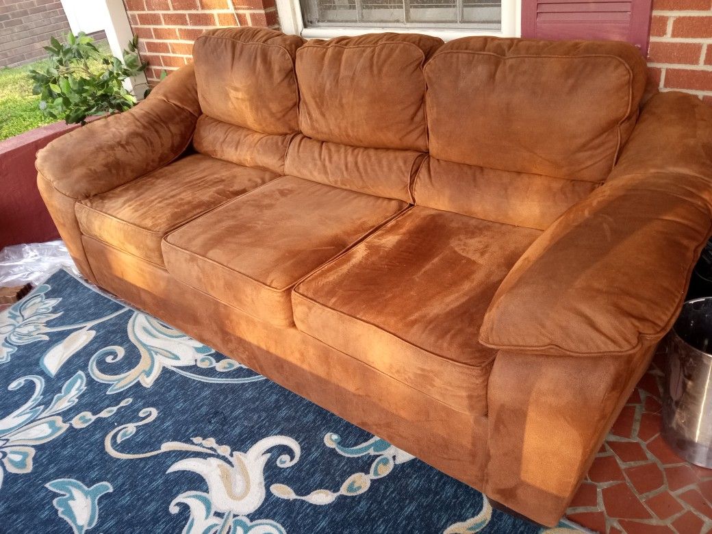 Comfortable Suede Leather Sofa