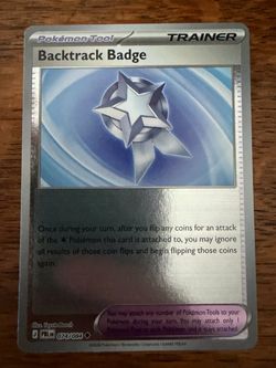 Pokémon TCG Pitch Black Backtrack Badge Reverse Holo 074/084