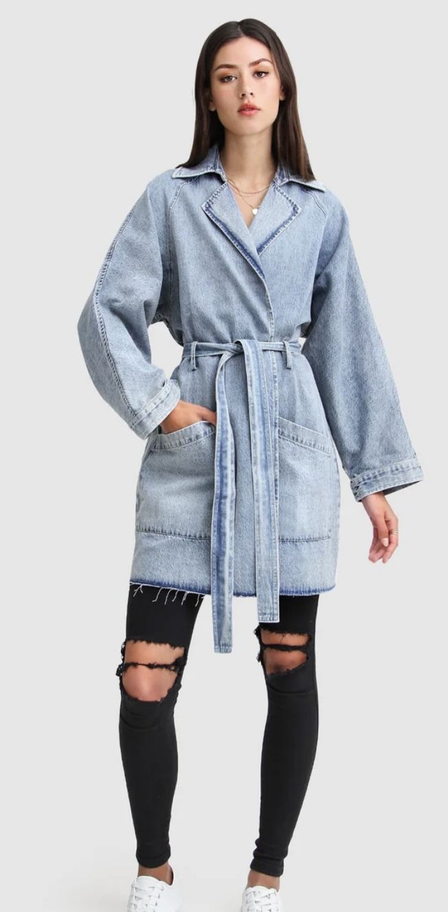 Belle & Bloom Women's Relaxed Boyfriend Denim Jacket
